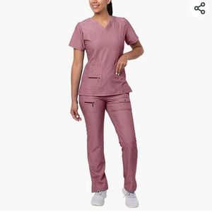 ADAR PRO HEATHER ROSE SCRUB SET SIZE M